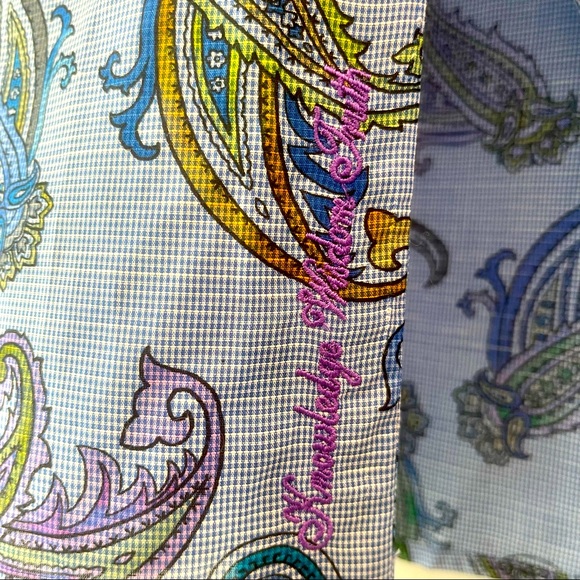 ROBERT GRAHAM ‘NOTRE DAME’ PAISLEY PRINT SHORT-SLEEVE CLASSIC FIT SHIRT - INDIGO - Picture 13 of 15